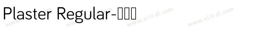 Plaster Regular字体转换